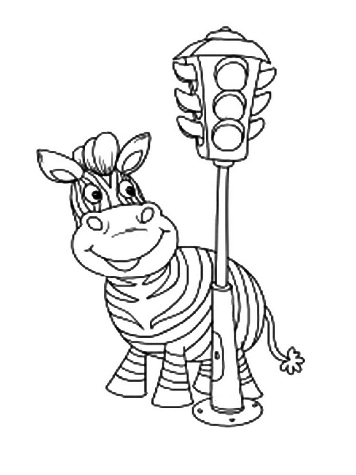 Детские рисунки пдд зебра