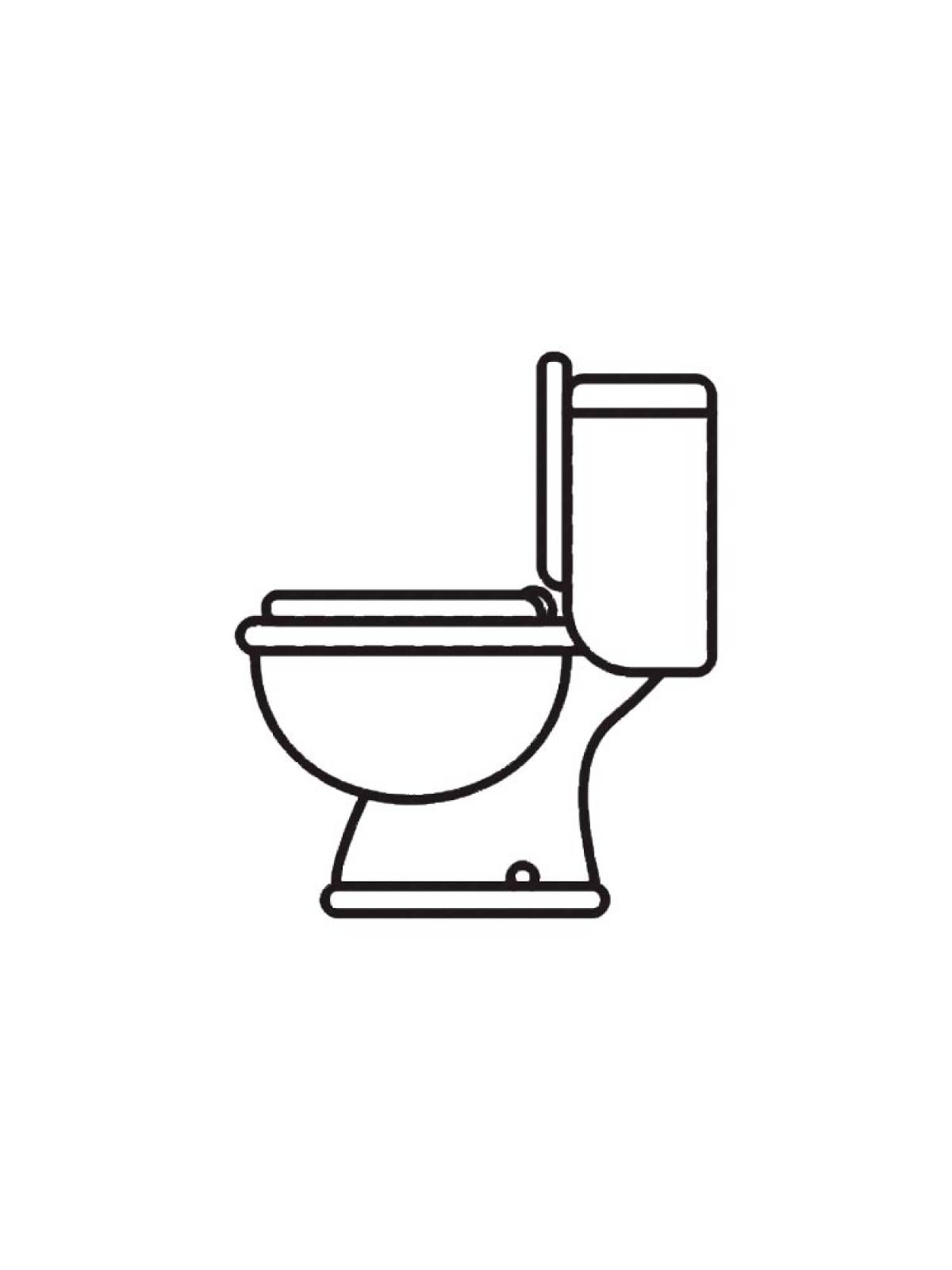 Туалет иконка СВГ сбоку