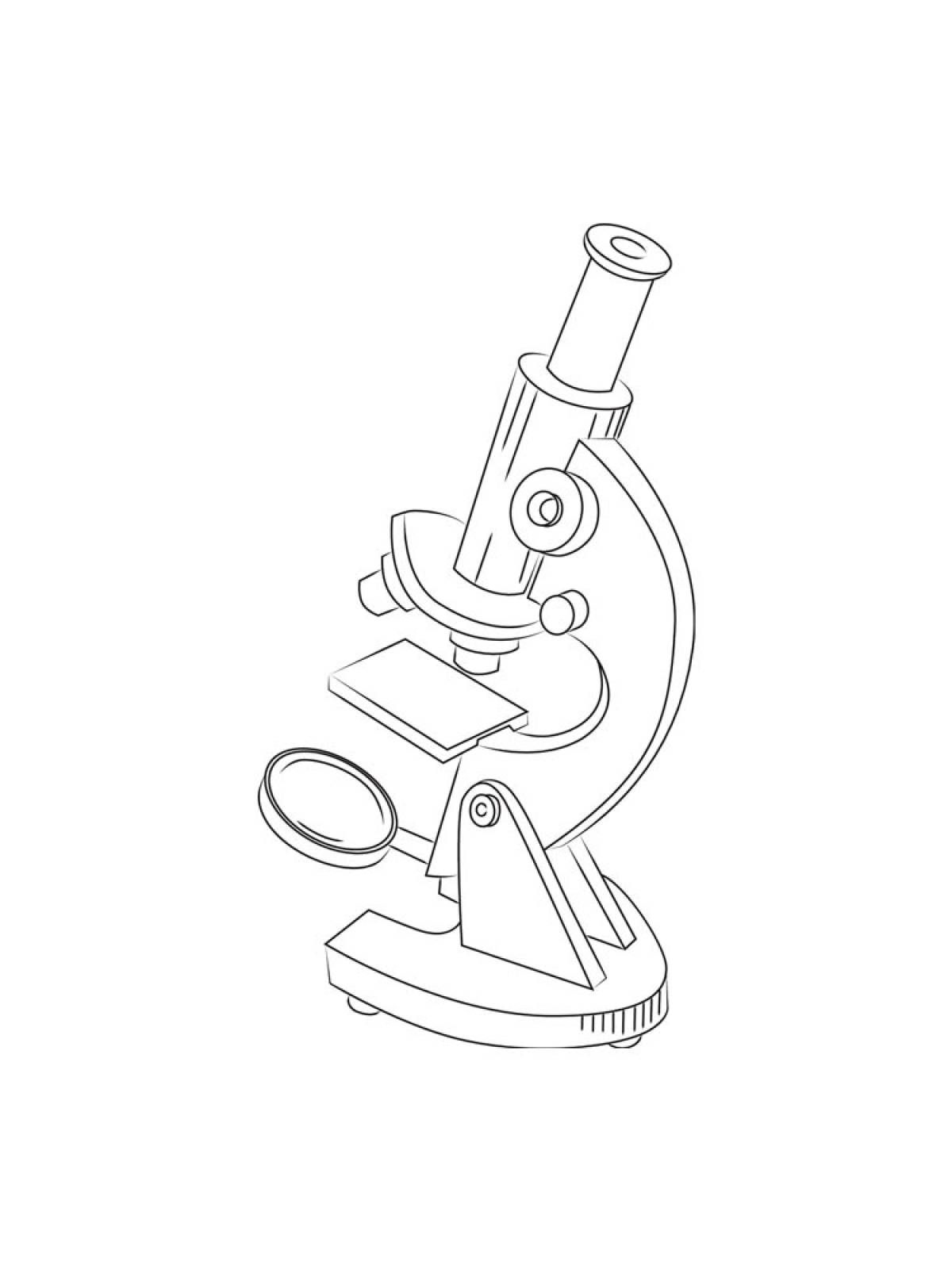 Микроскоп рисунок для 5 класса. Микроскоп сбоку рисунок. Микроскоп разукрашка. Микроскоп Jenatech. Световой микроскоп раскраска.