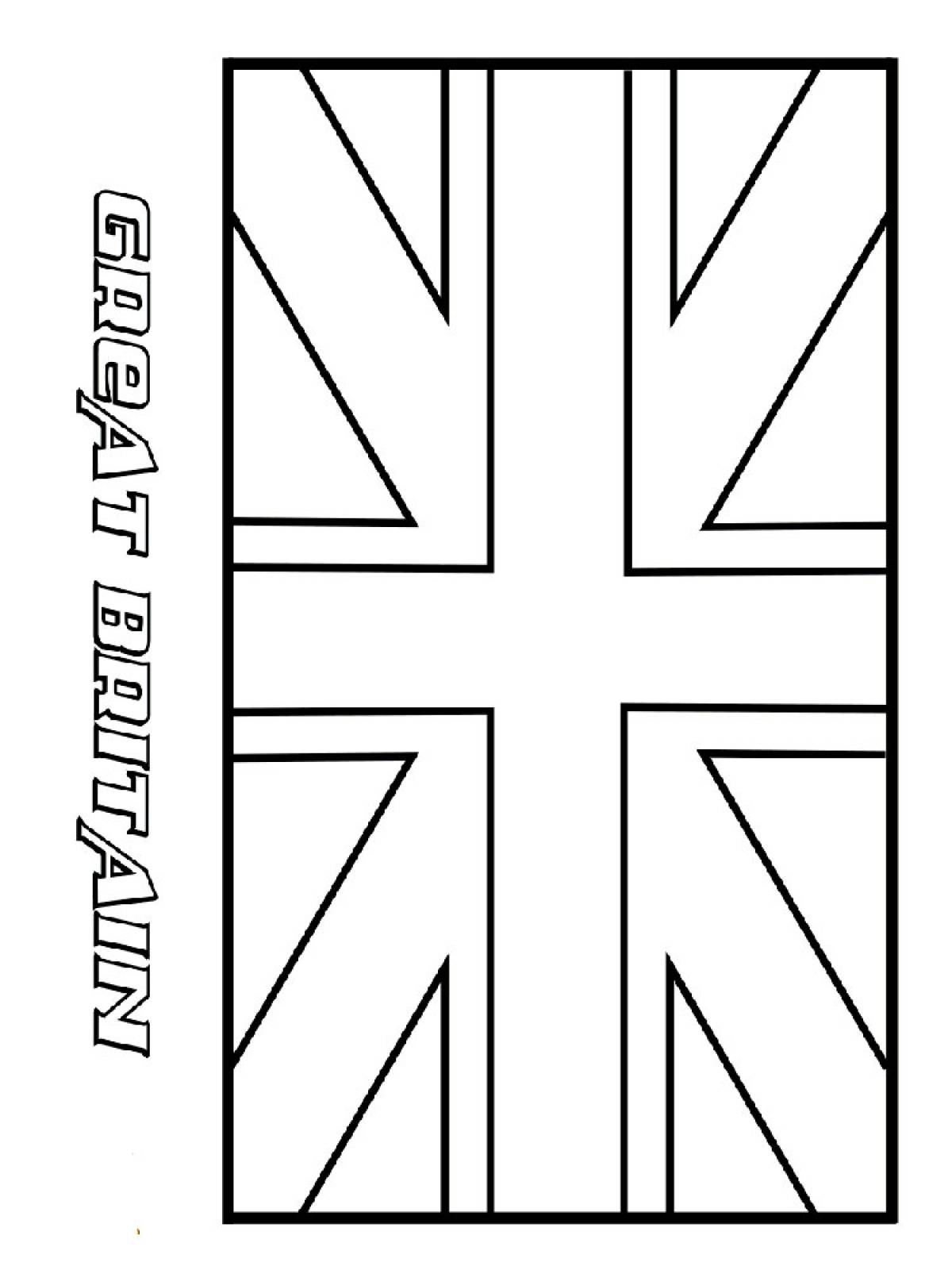 Трафарет британского флага