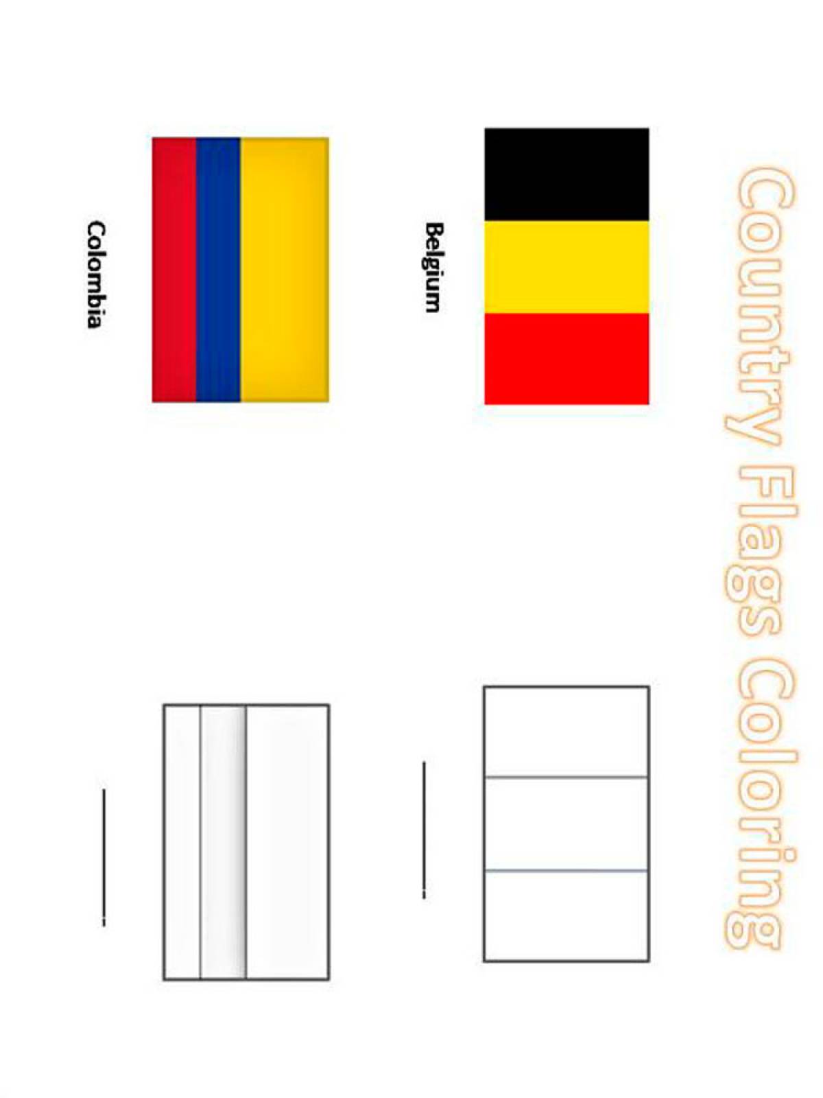 Флаги стран мира фото с названием раскраски