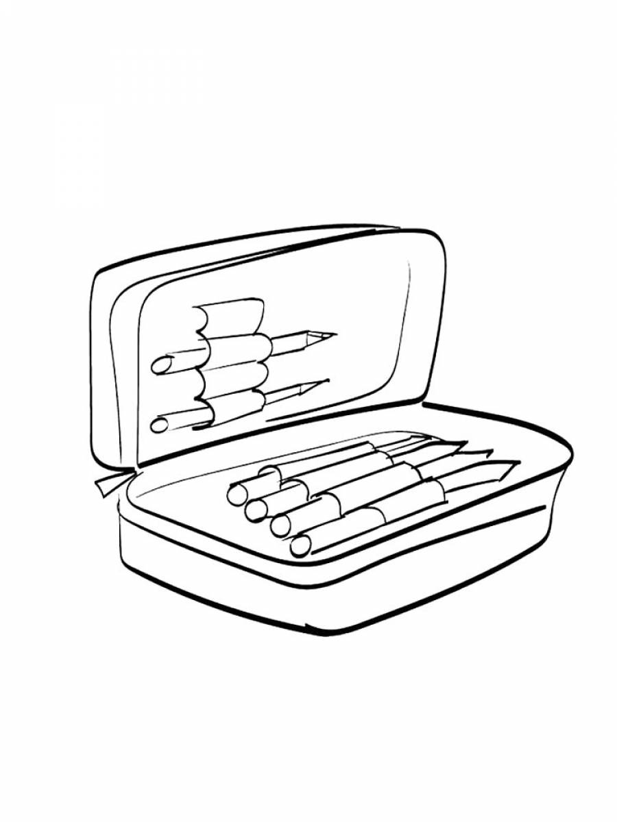 Пенал картинка рисунок