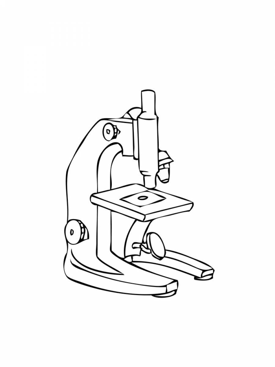Как нарисовать микроскоп. Микроскоп. Микроскоп раскраска. Микроскоп эскиз. Разукрасить микроскоп.