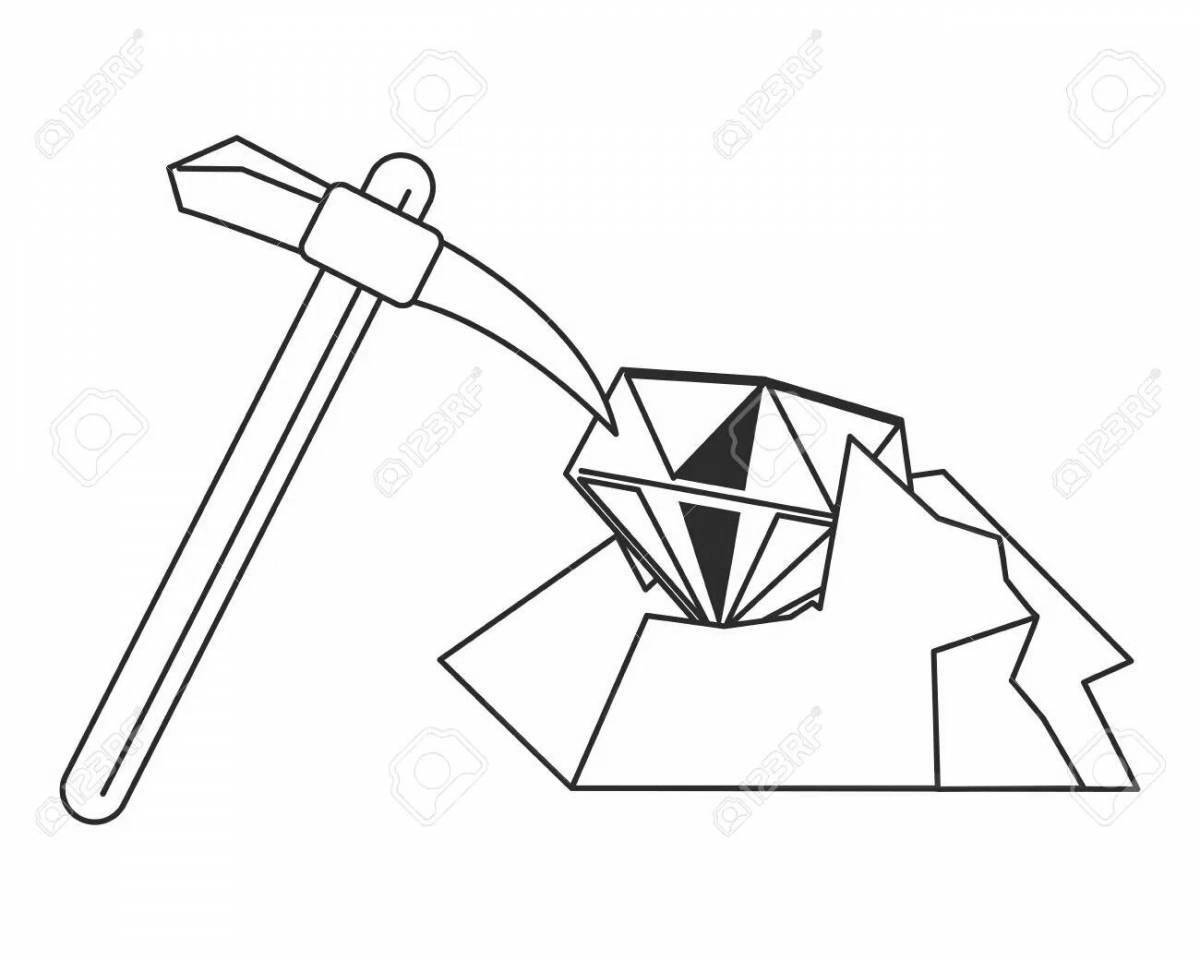 Добыча алмазов значок