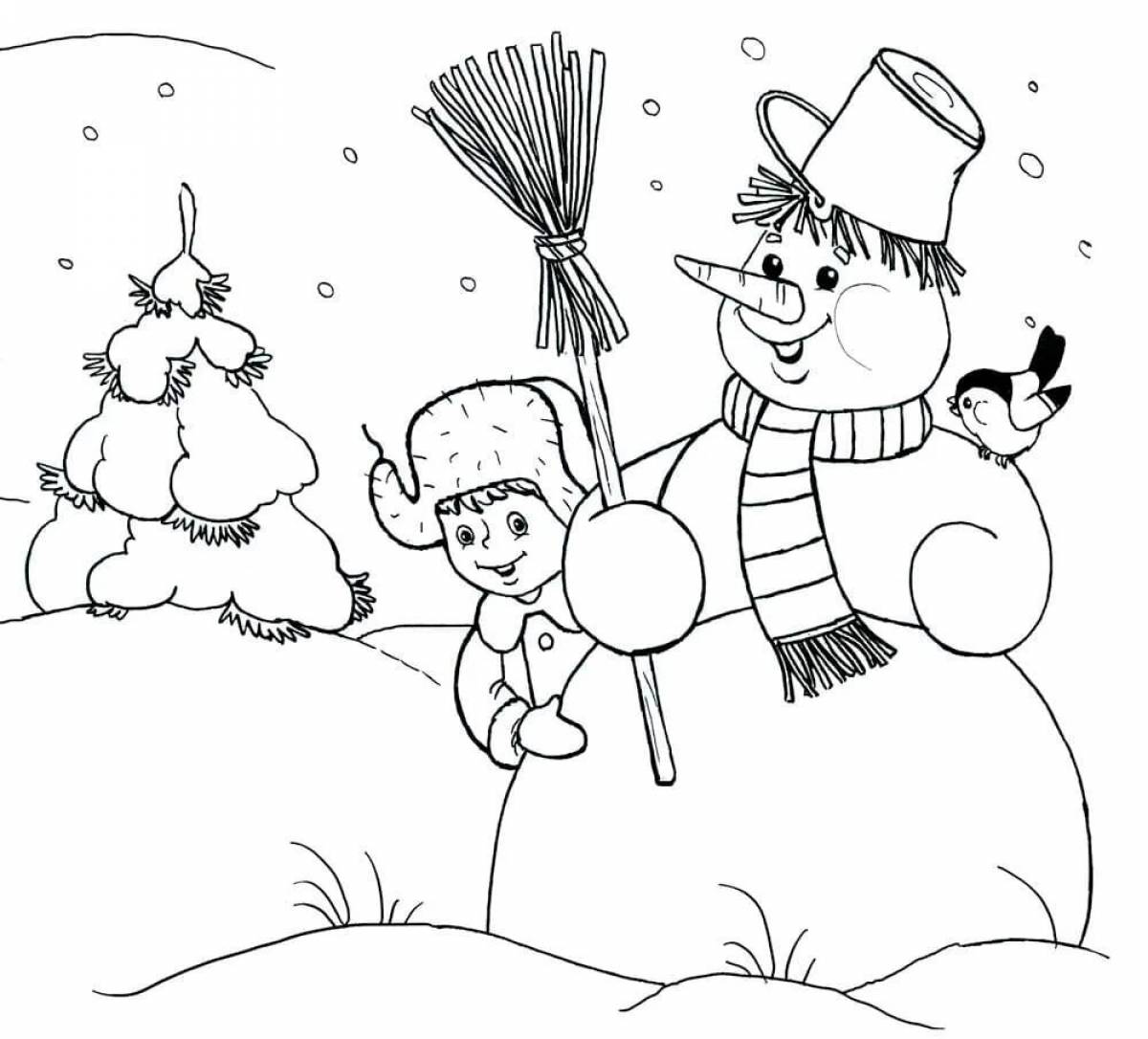 Drawing on winter theme #9