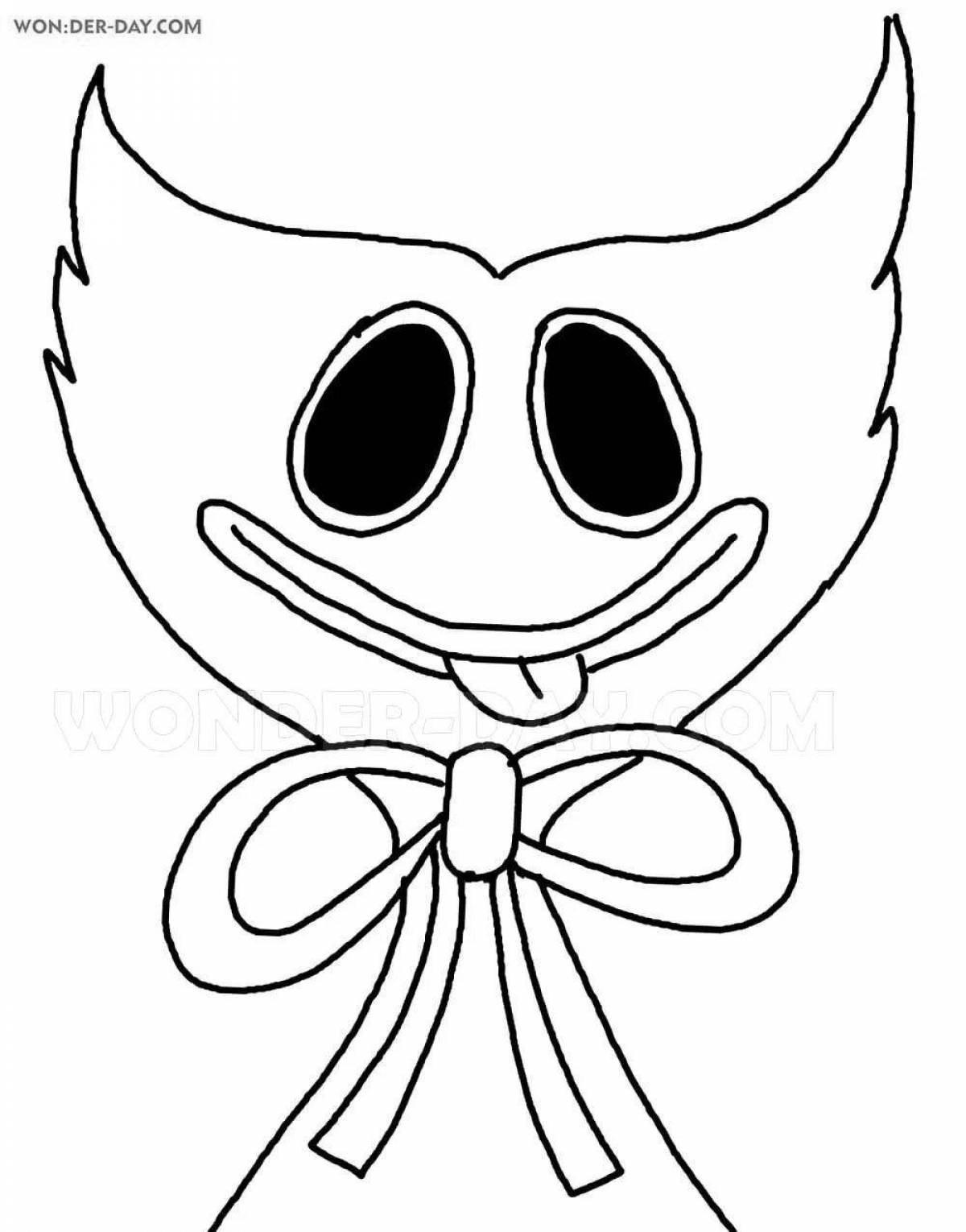 Coloring page adorable poppy play time