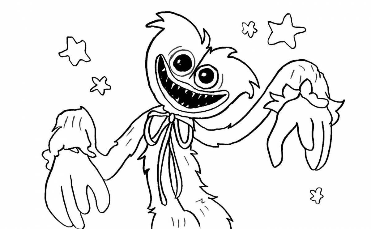 Glowing Poppy Playtime Coloring Page