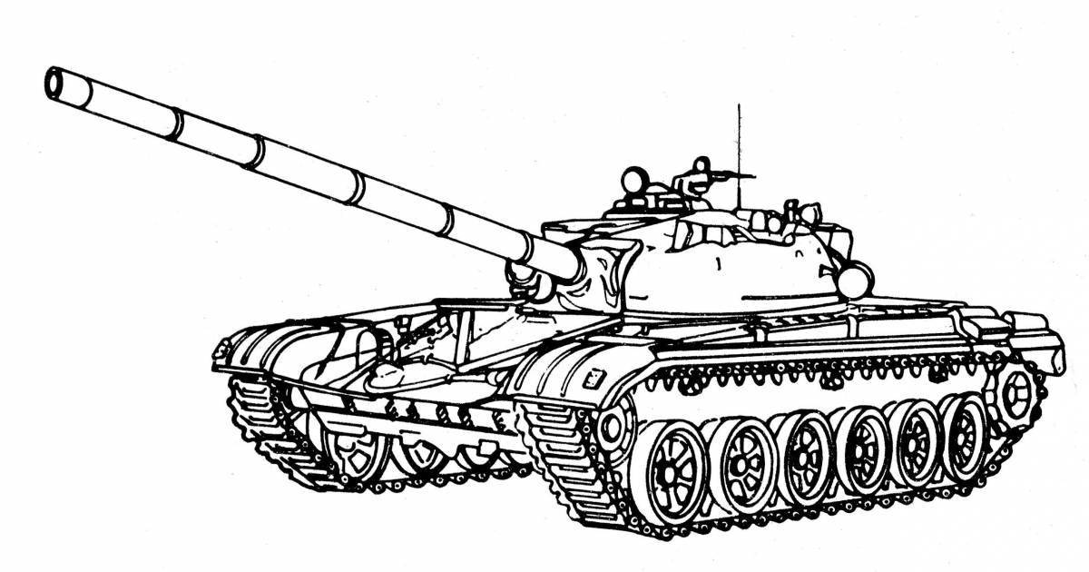 Bright medium tank t 34 coloring