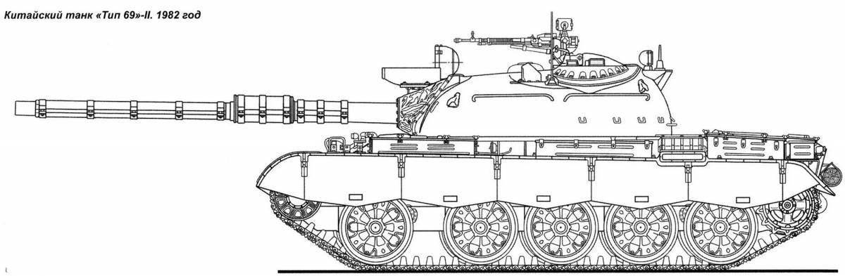 Завораживающий средний танк t 34 раскраска