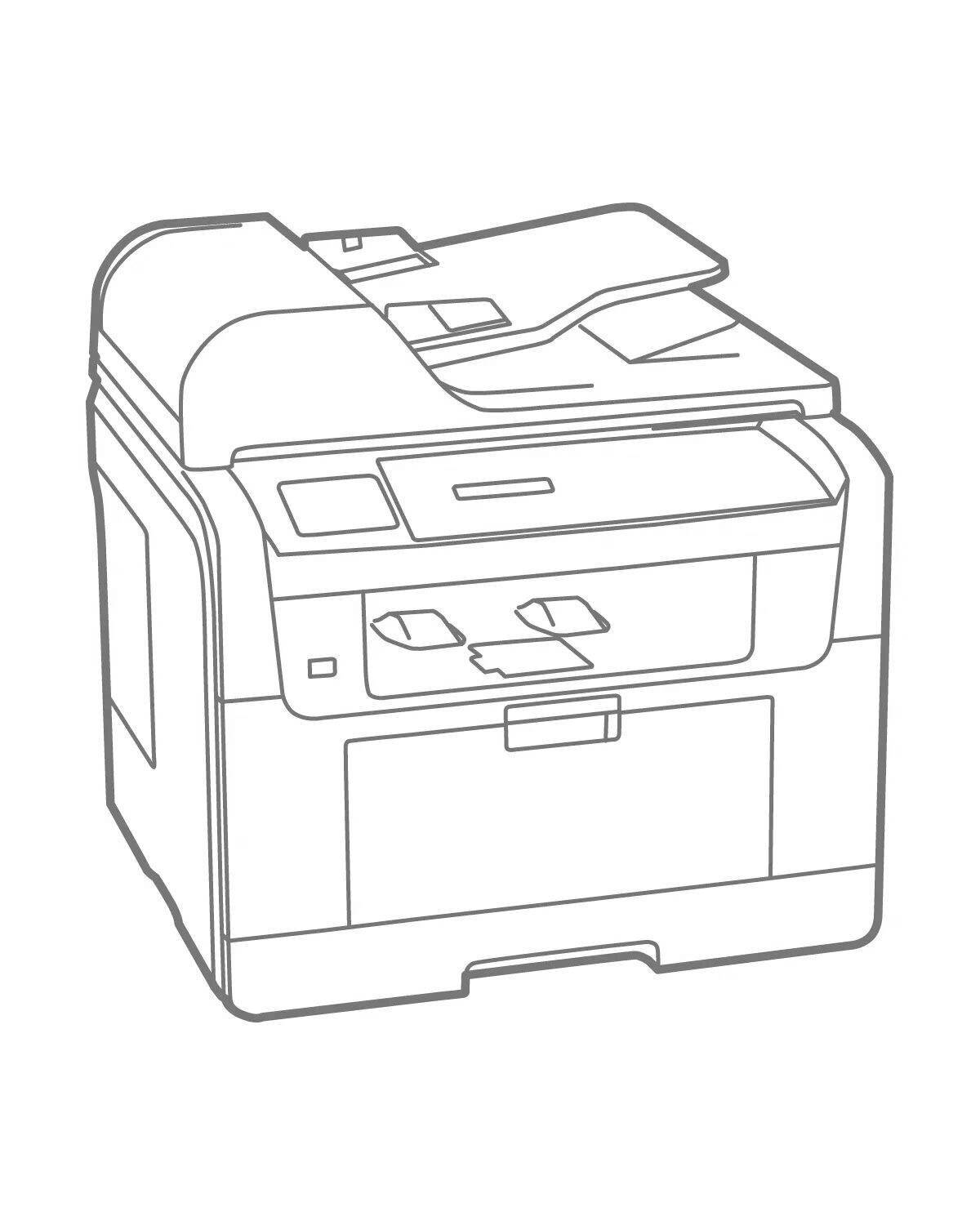 Завораживающая раскраска принтера