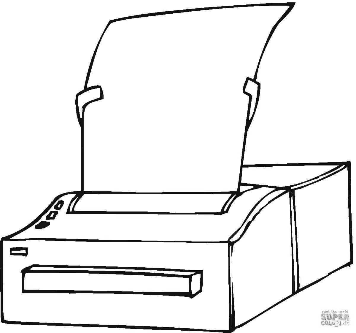 Live printer coloring page