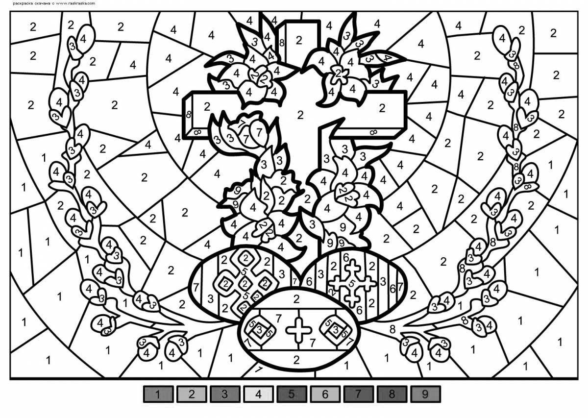 Adorable coloring game by numbers