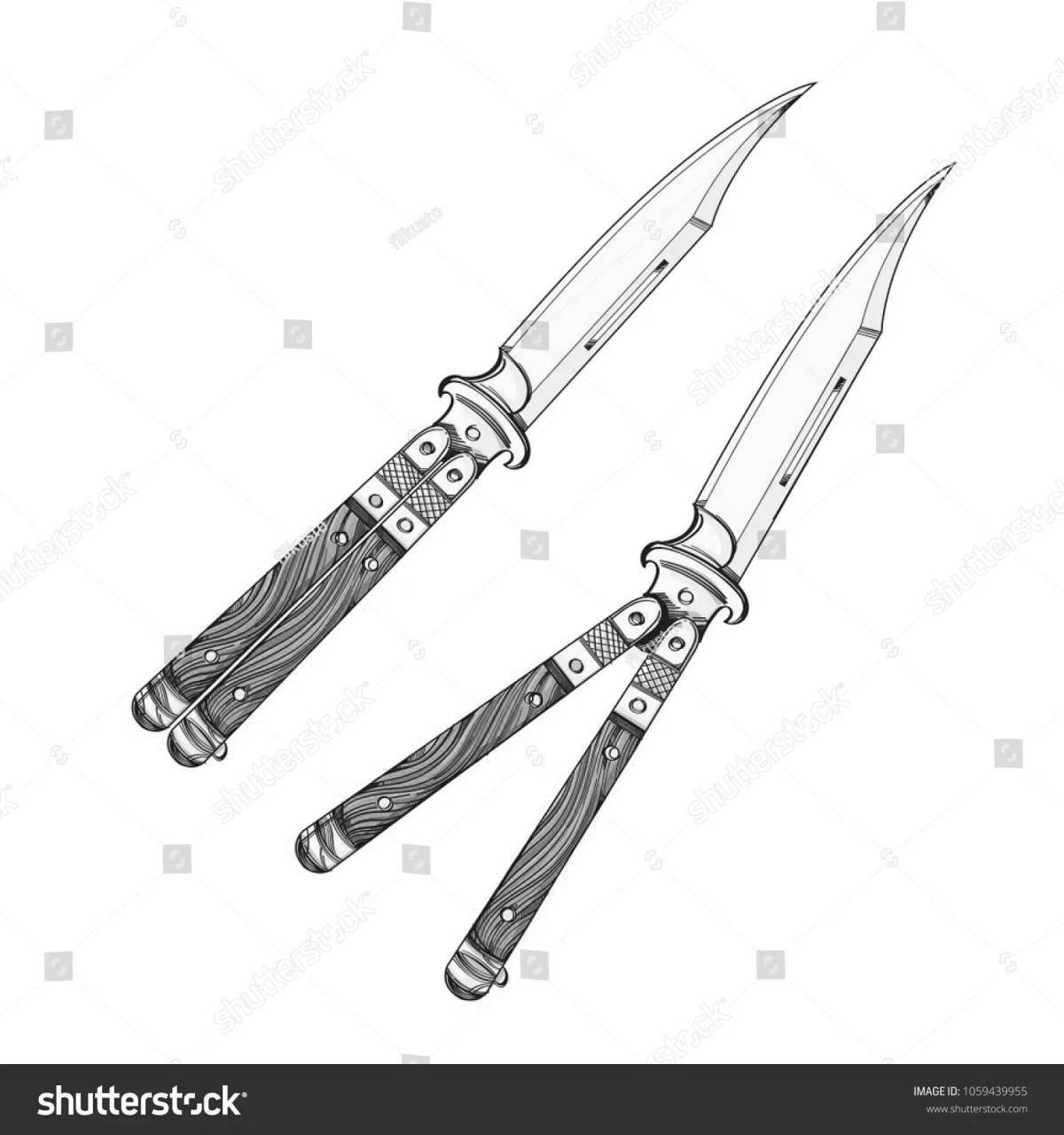 Exciting butterfly knife standoff 2