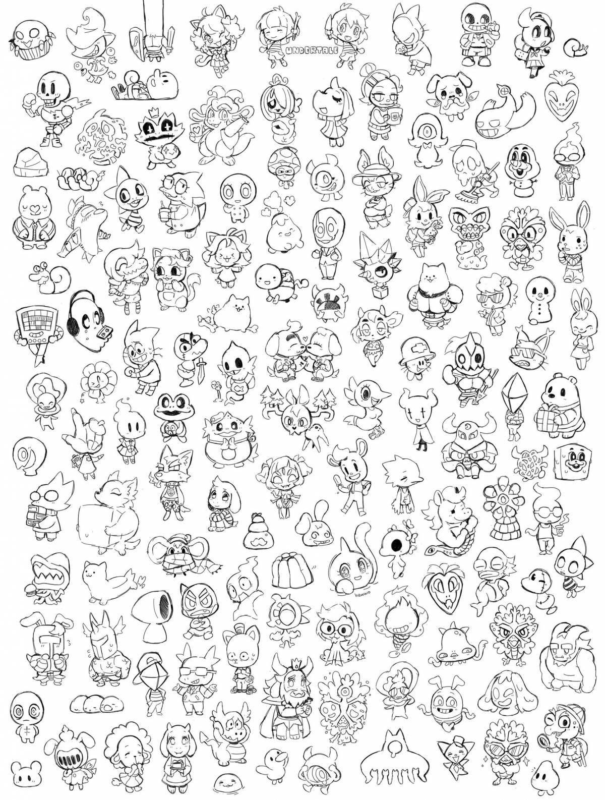 Many fun coloring pages