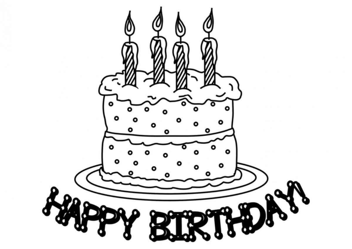 Glorious happy birthday sister coloring page