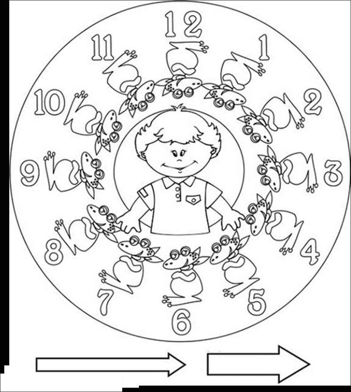 Photo Coloring book daily routine Grade 1