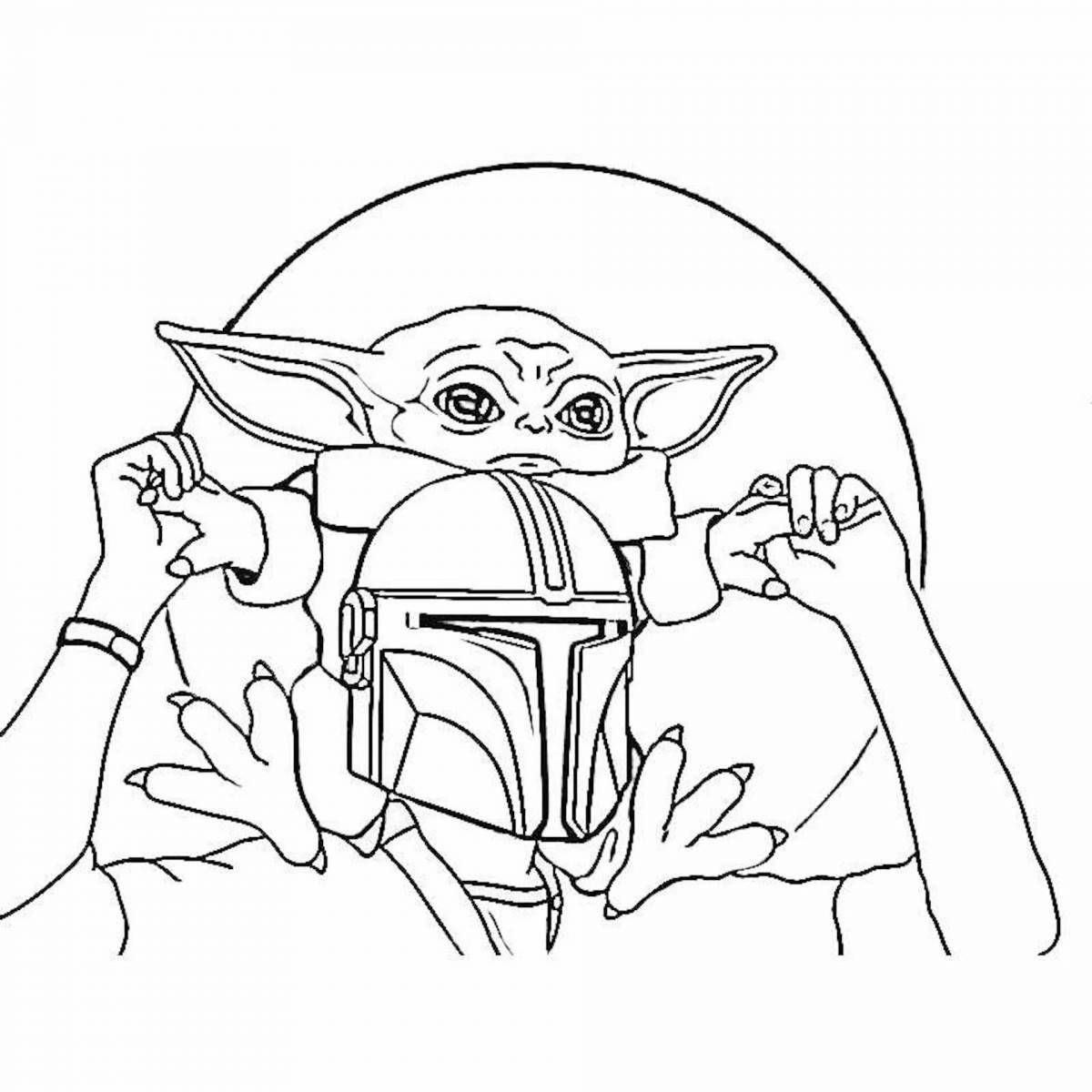 Radiant coloring page by numbers star wars
