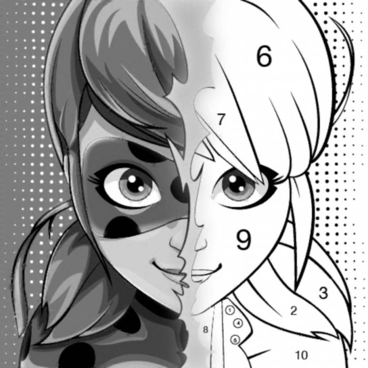 Gorgeous mayura from ladybug coloring page