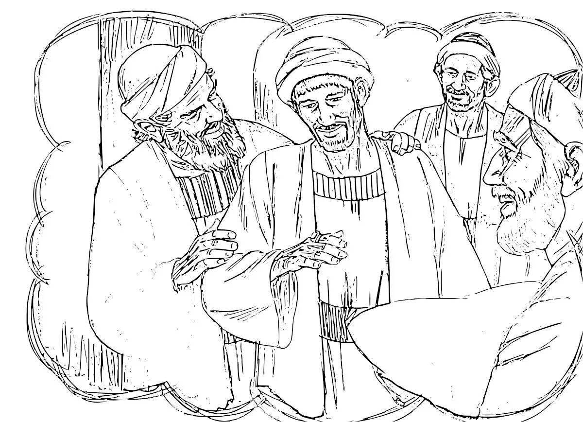 Coloring page of the prodigal son's week