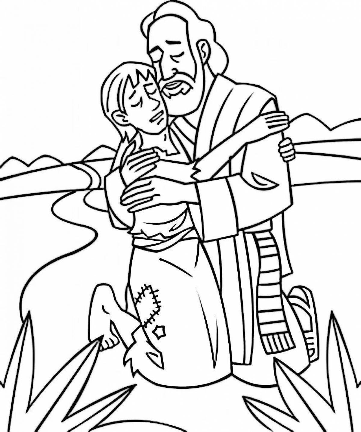 Coloring page of glorious prodigal son week