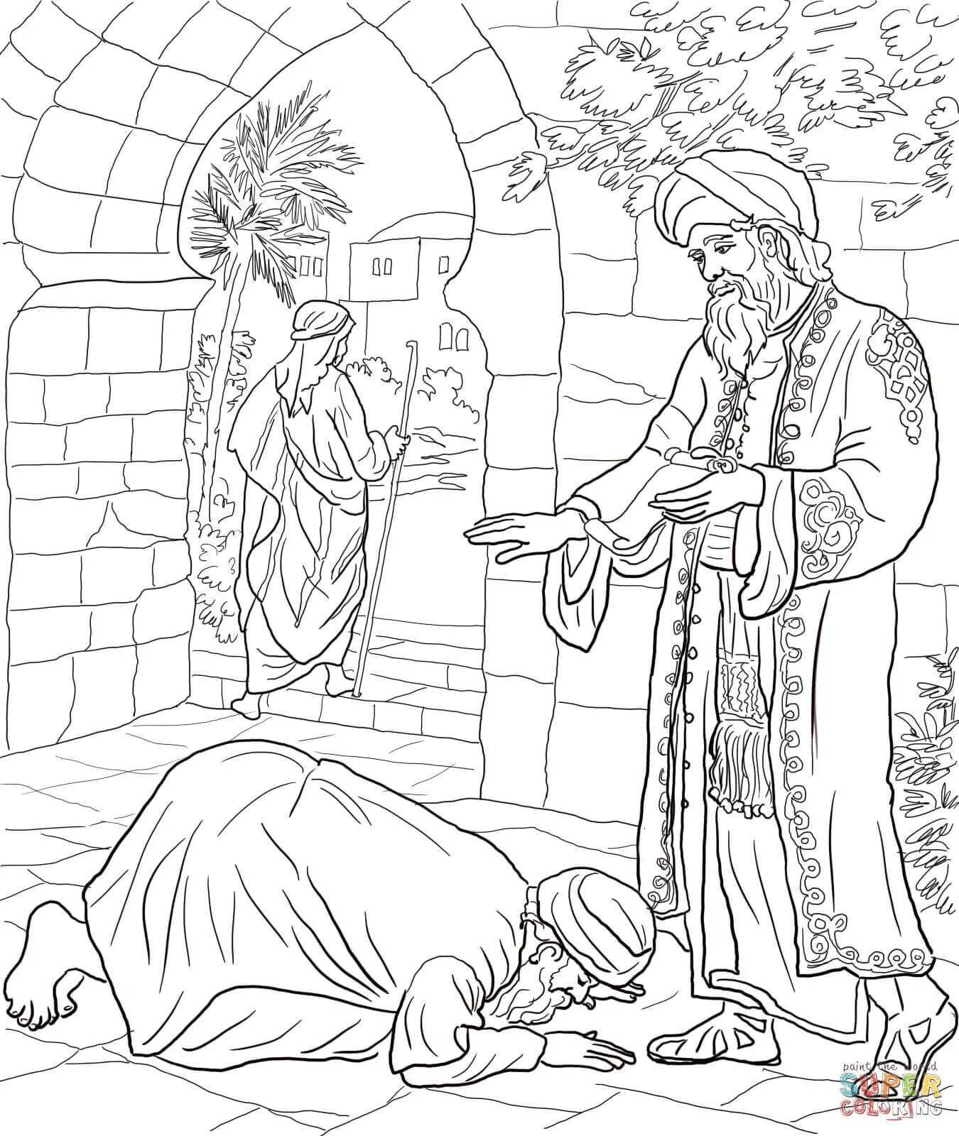 Prodigal son's brilliant week coloring page