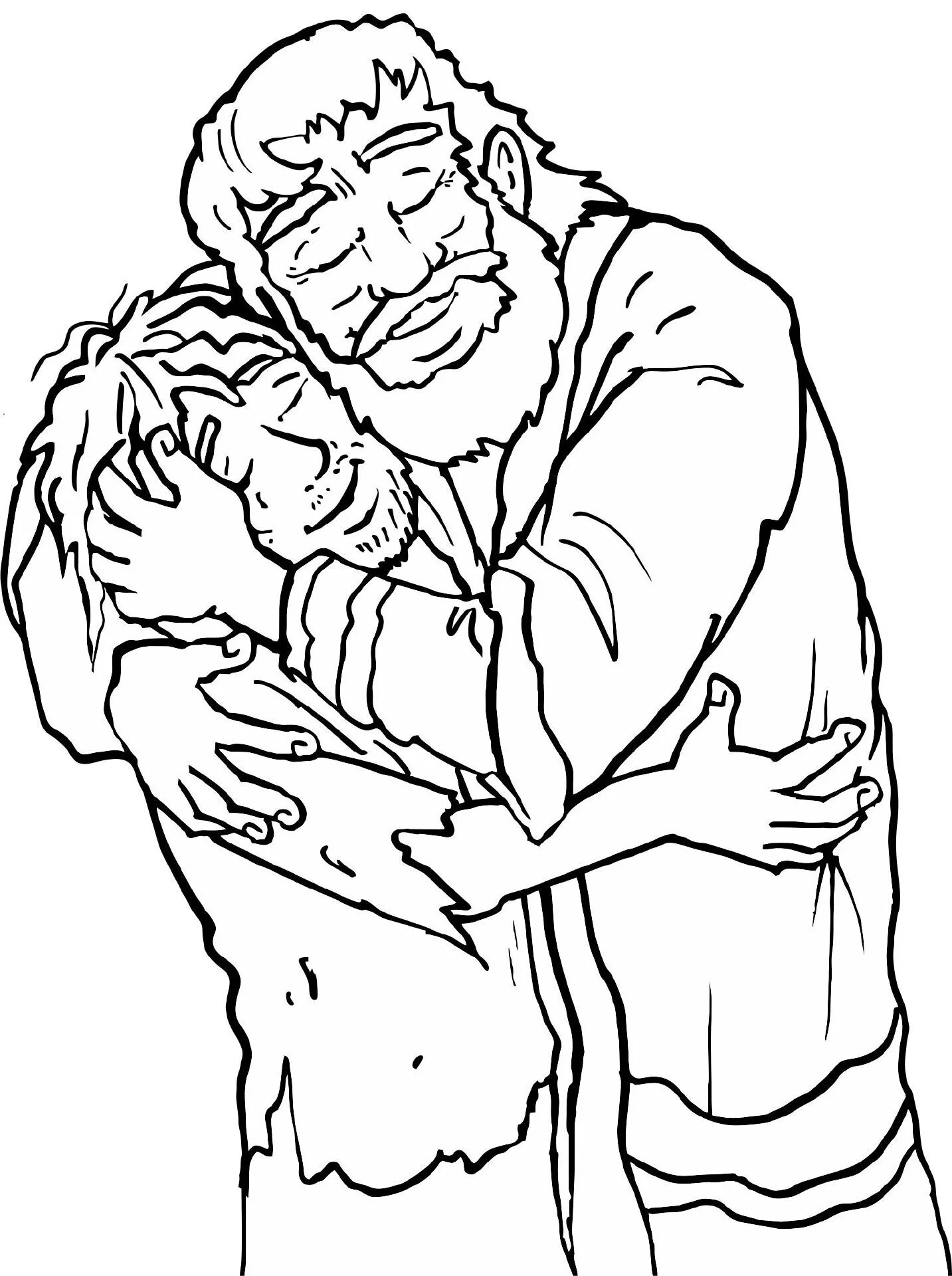 Coloring page of the week of the dazzling prodigal son