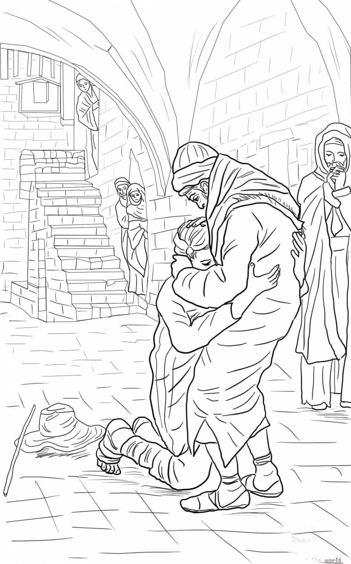 Coloring page of the week of the brilliant prodigal son