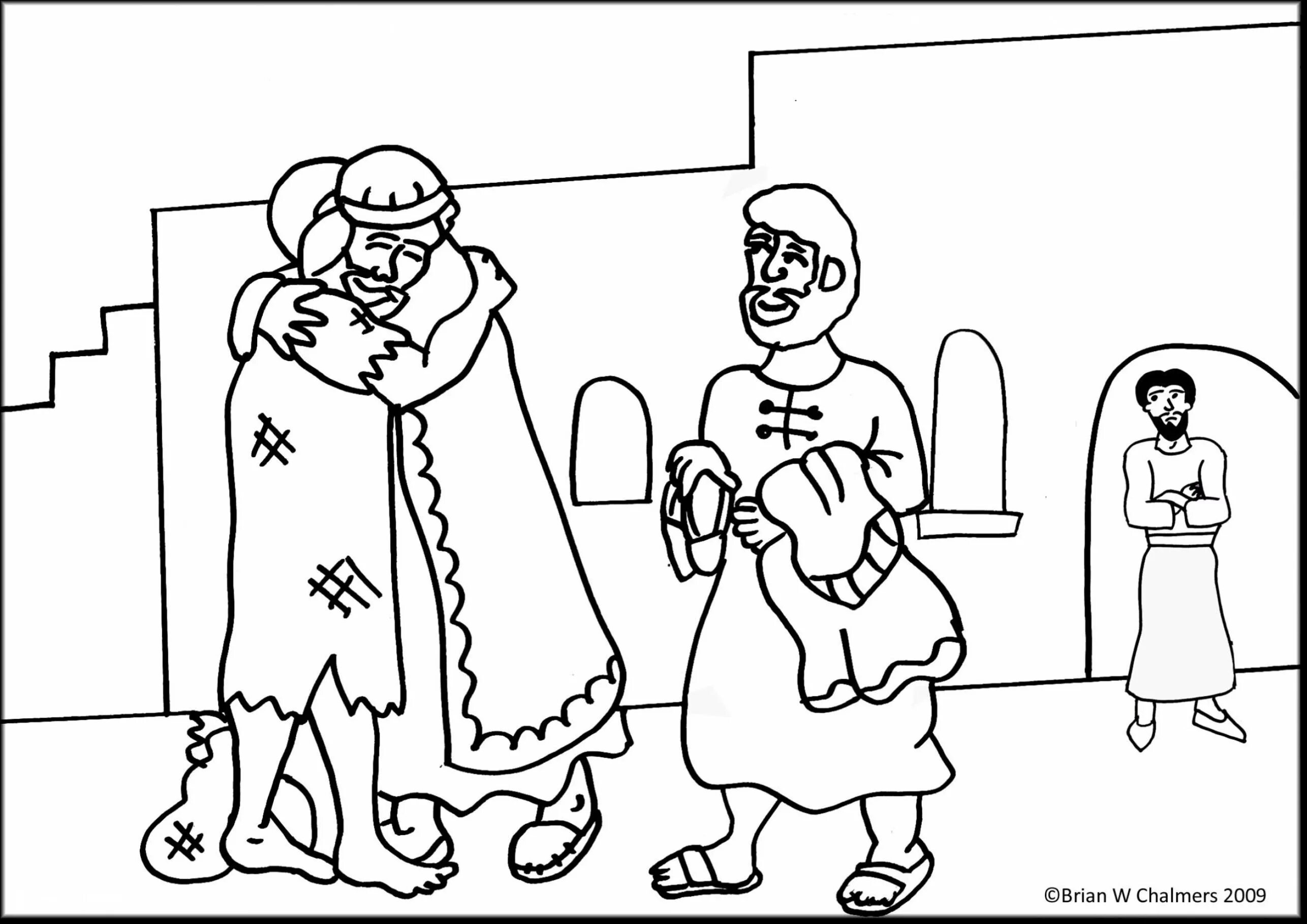 Coloring book of the week of the bubbly prodigal son