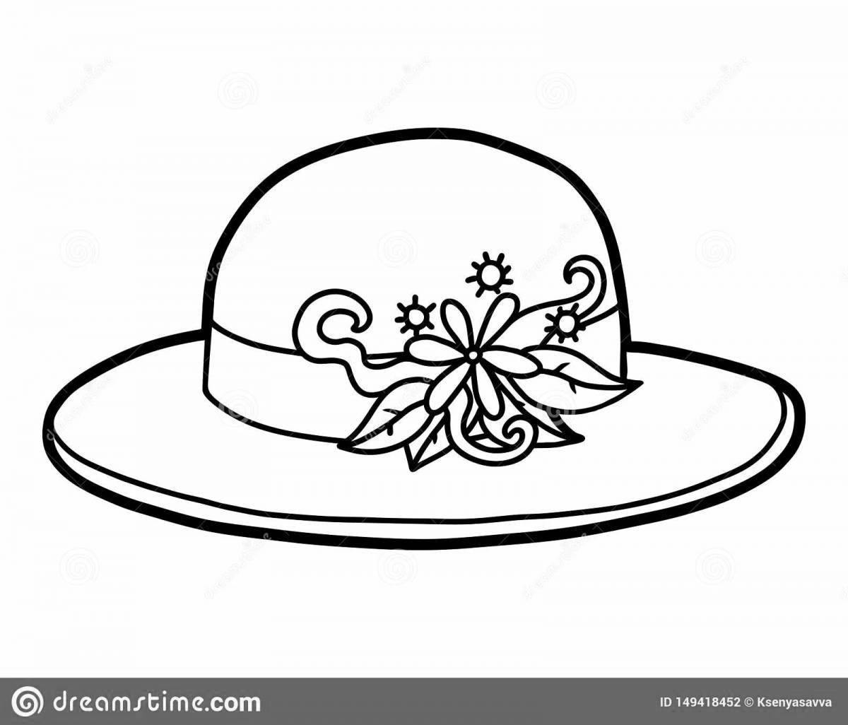 Adorable kids coloring hats