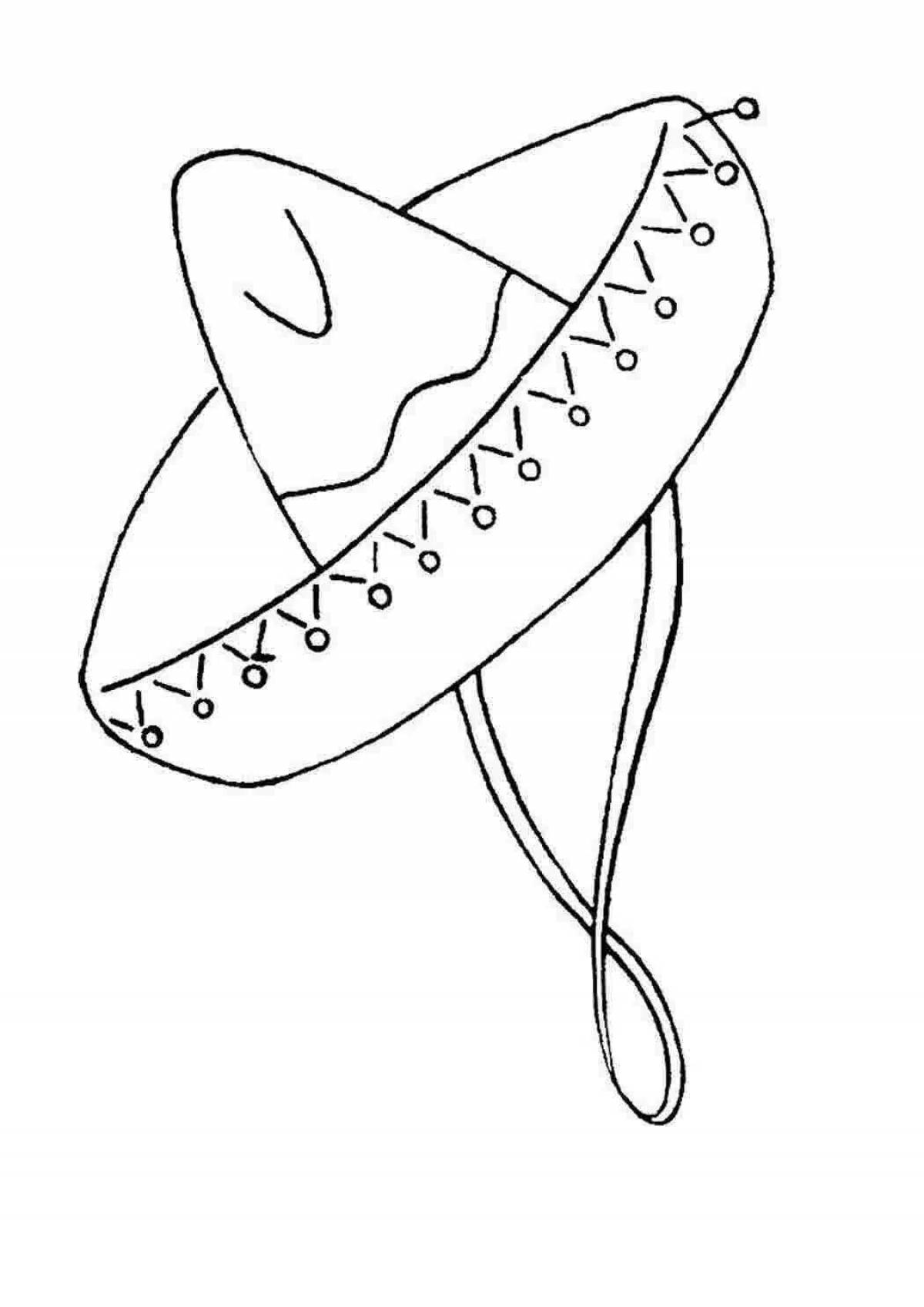 Colourful beanie coloring book for toddlers