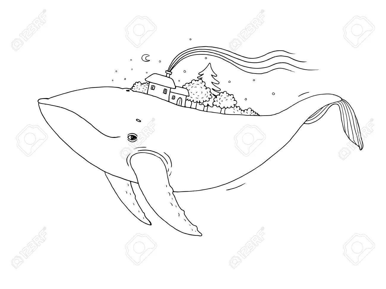 Красочно украшенный чудо-рыба-кит юдо