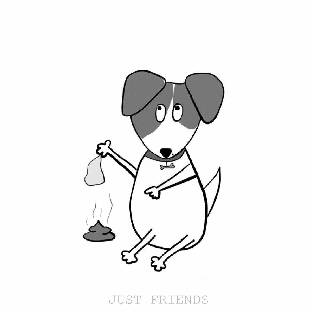 Majestic coloring page jack russell terrier dog