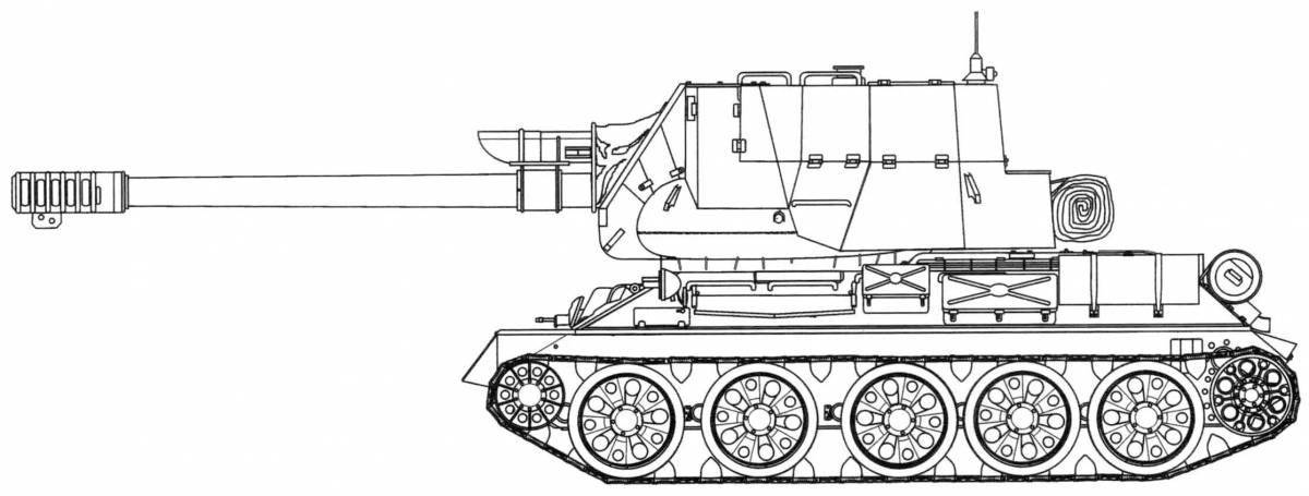 Terrific tank t-34 85