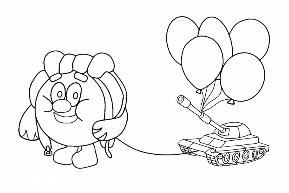 Glitter Defender's Day Coloring Page