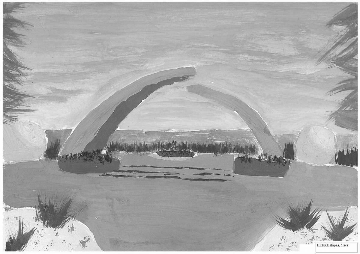 Colorful road of life in besieged Leningrad for children