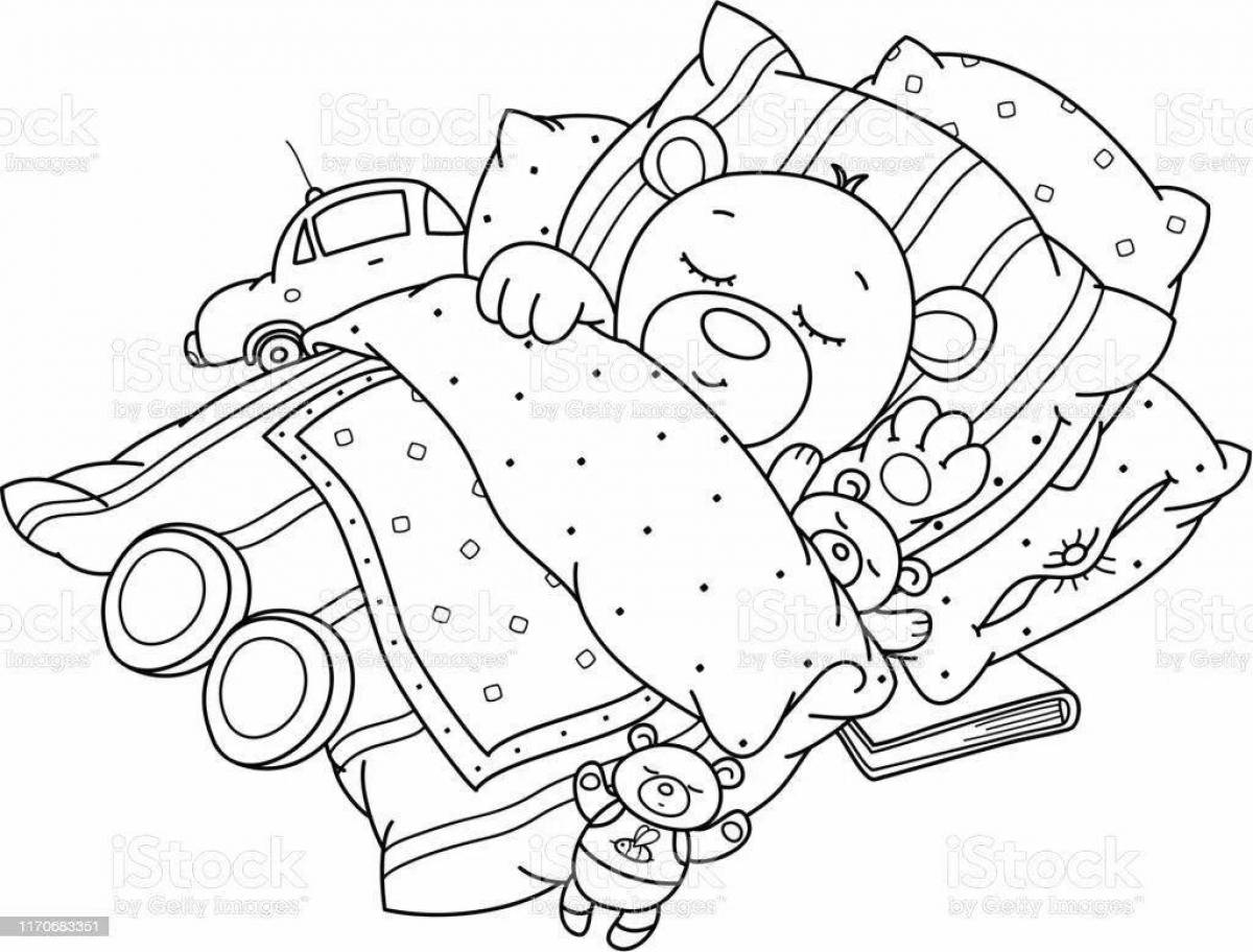 Delightful coloring book: why do bears sleep in winter?