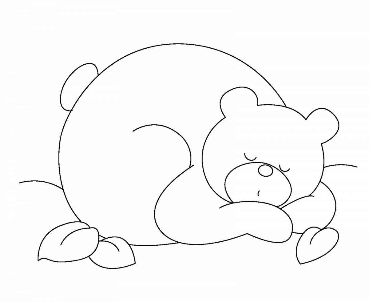 Fun coloring: why do bears sleep in winter?