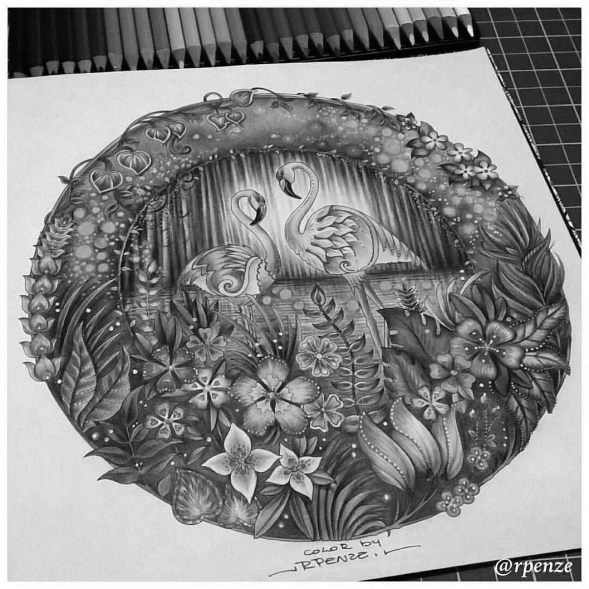 Joanna Basford amazing coloring jungle