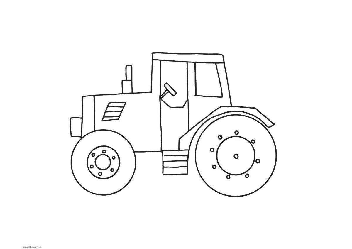 Exciting tractor mtz 82 coloring book
