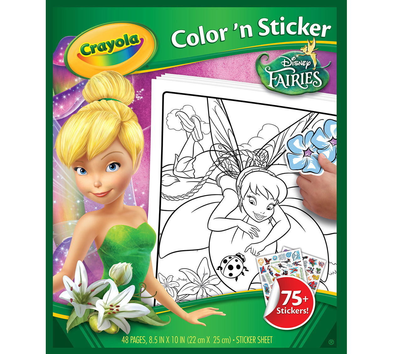 Unique disney fairy coloring book with stickers