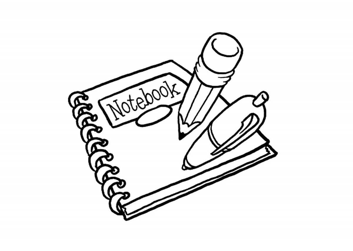 Bright phone book coloring page