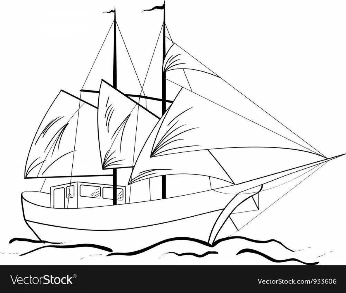 Exquisite scarlet sails grade 6 coloring book