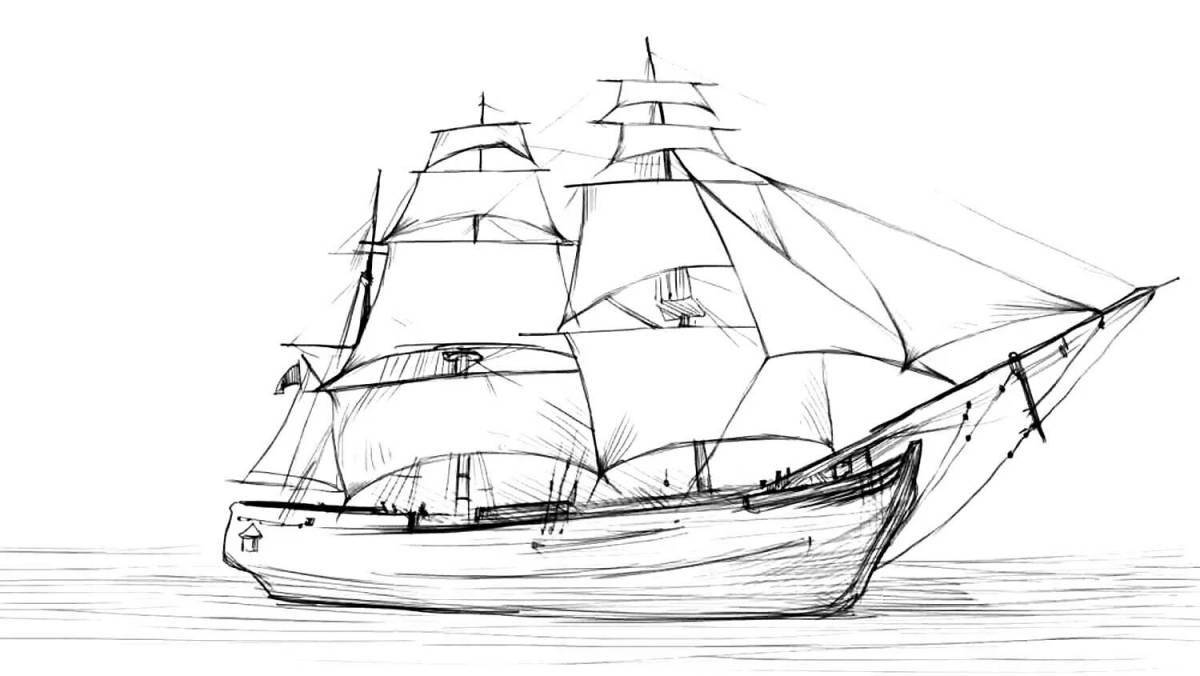 Brilliant scarlet sails grade 6 coloring book