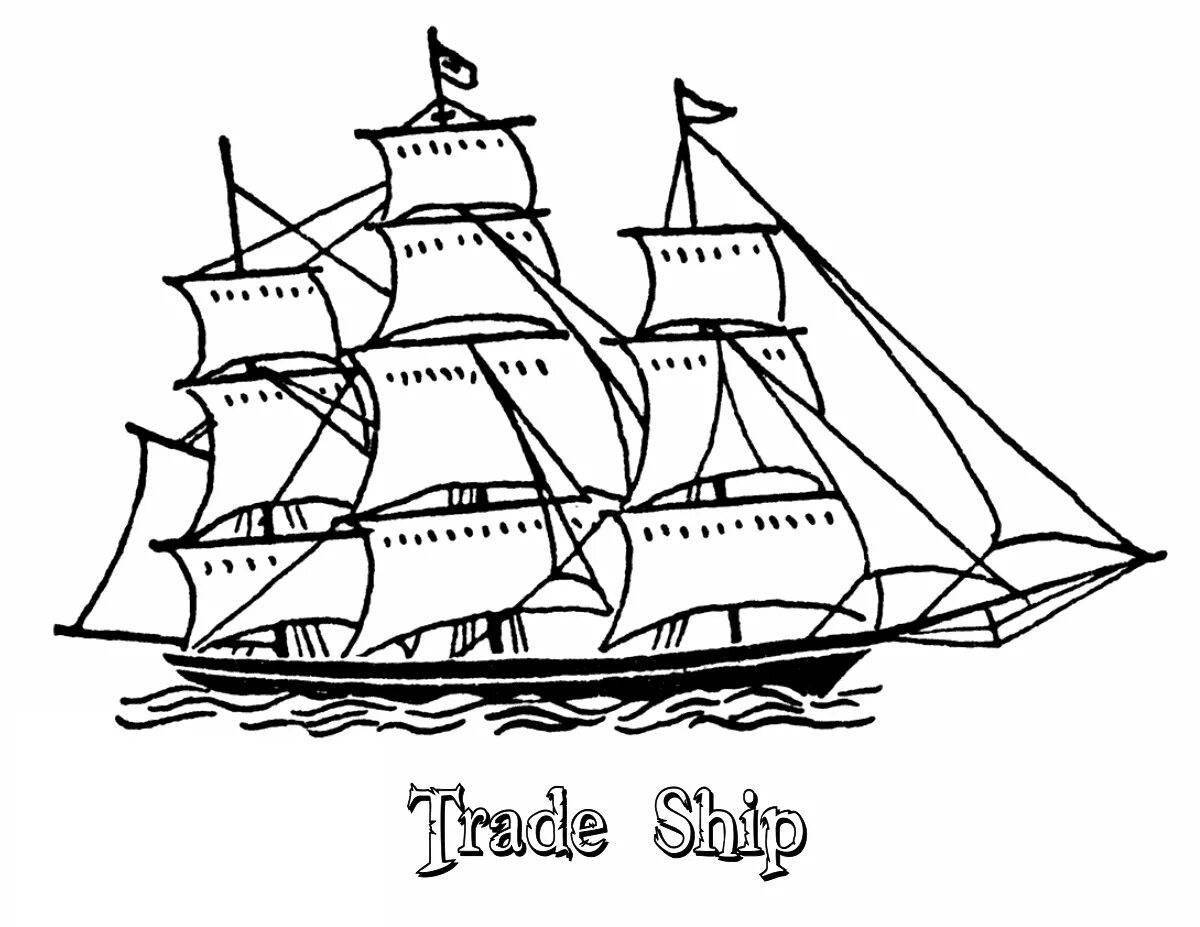 Elegant scarlet sails grade 6 coloring