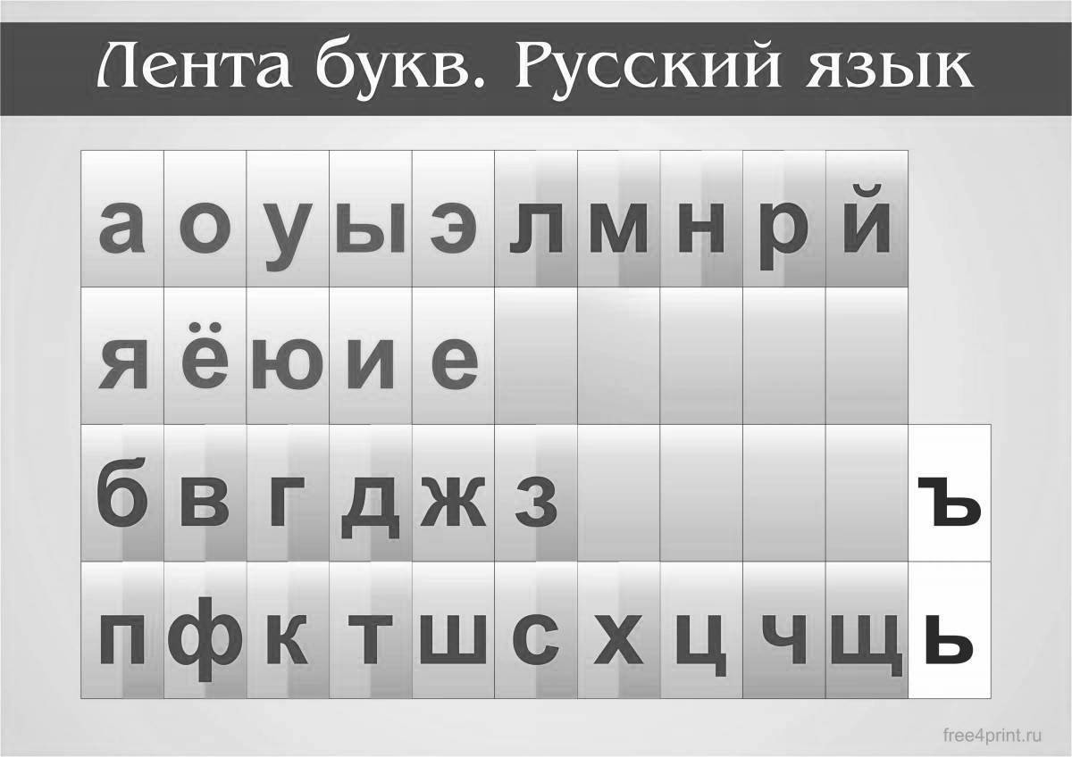 Лента букв и звуков для начальной школы картинки