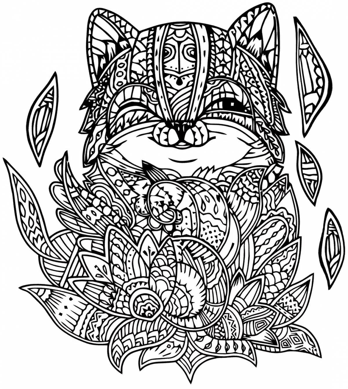 Adorable intricate coloring book for boys