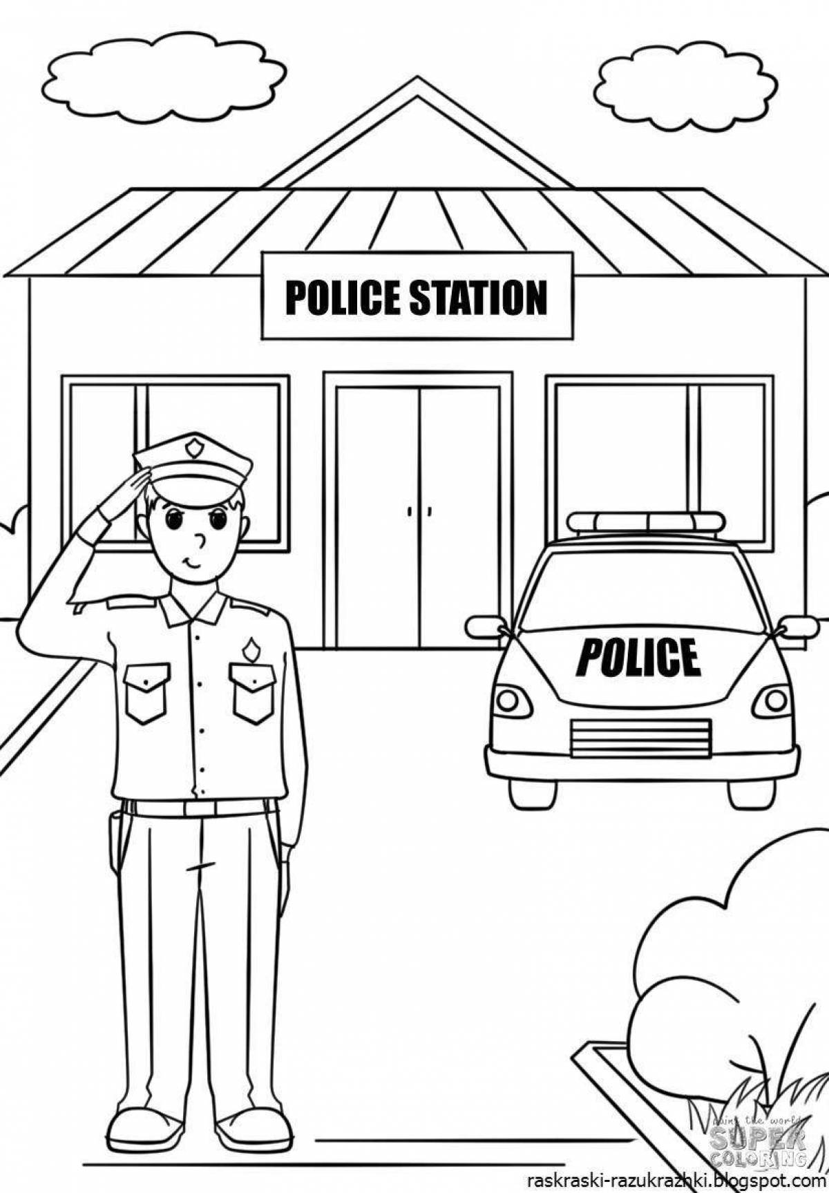 Radiant coloring page who protects us 3rd class