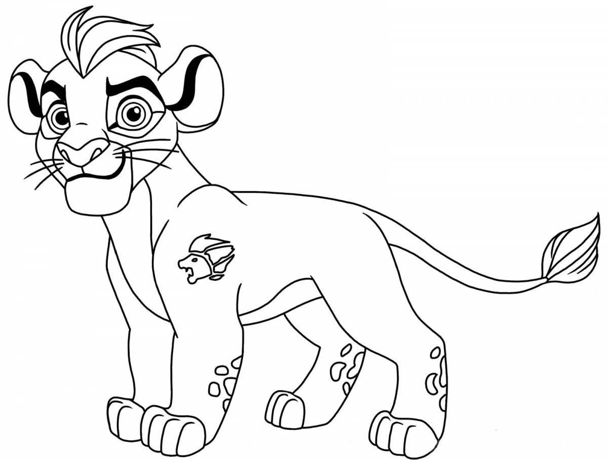 Great simba coloring book for kids