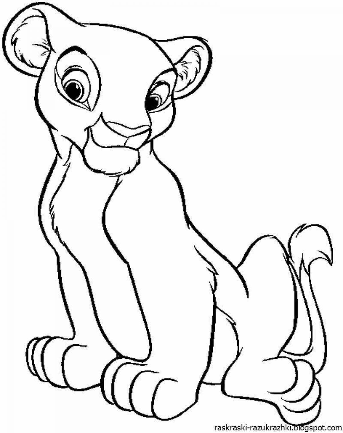 Simba's amazing coloring book for kids