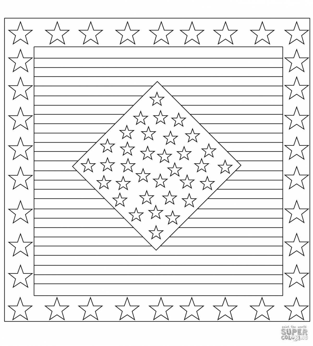 Colorful mat for coloring for children